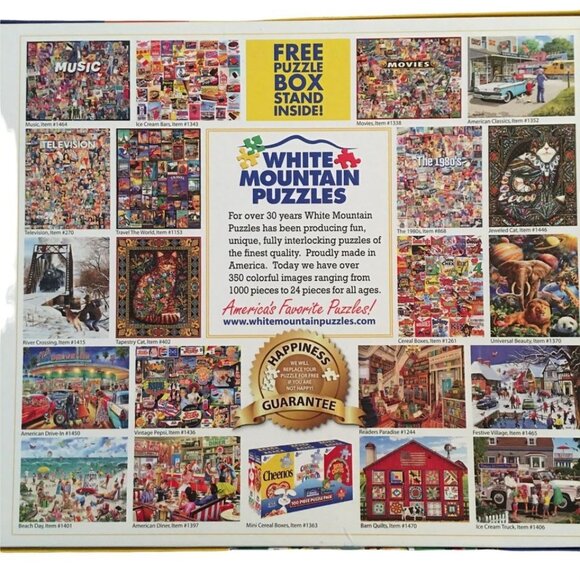 White Mountain Cereal Boxes 1000-Piece Jigsaw Puzzle Large Pieces Fun Family Act - Picture 3 of 9